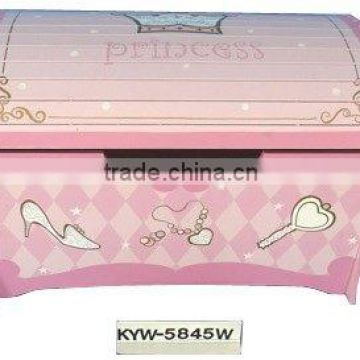 Kids Wooden Princess Treasure Toy Chest/ Toy Box