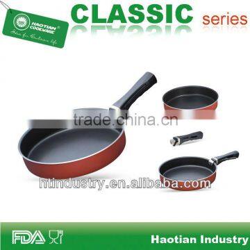 Aluminum Non-stick Coating With Folding Handle Camping Grill Pan