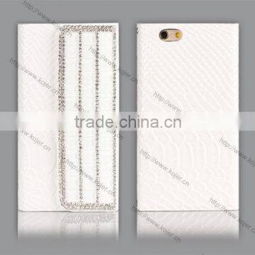 New Bling-bling Crocodile Handbag Leather Wallet Holster Flip Case photo-2