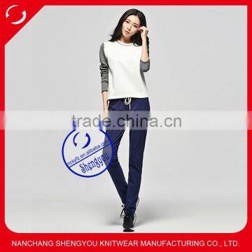 2015 custom cheap wholesale women blank jogger sweatpants