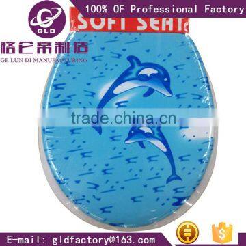 GLD Hot Sales PVC Material Soft Close Toilet Seat Economic Toilet OEM Service Plastic Toilet Seat photo-6