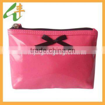 hot sale fashion patent leather cosmetic bag