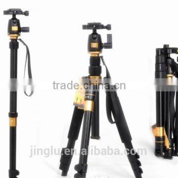 Q555 Portable Magnesium Aluminium Tripod Monopod Tripod+ Ball Head for Camera photo-2
