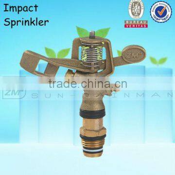 Brass garden sprinkler impact sprinkler