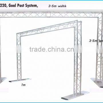 Wholesale 220*220 arch aluminium truss backdrop pipe and drape for wedding truss system