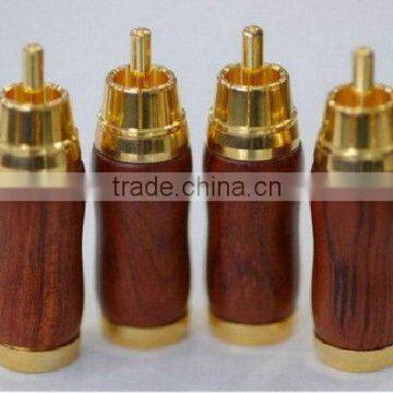 Hi-End Audiocrast Wood Audio RCA Plug