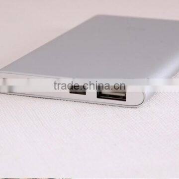 Promotional Gift Free Laser Engraving Logo mi Ultra Slim Portable Powerbank With Optional Capacity 5000mAh and 8000mAh Quality Choice photo-3