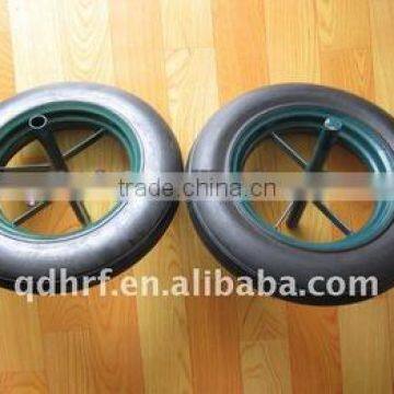 Wholesale 4.00-8 PU Foam Wheel Air Wheel Solid Wheel for Wheelbarrow Quality Choice photo-5