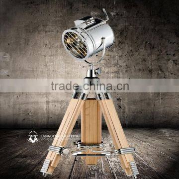 HOT Selling Lightings Modern Wood & Iron Table Lamps & Bedside Desk Lamp & Standing Tripod Table Lamp T008(A30) NEW