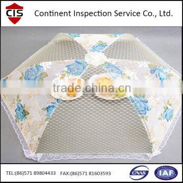 kitchen food cover,Net Mesh Food Cover,food/fruit/bread umbrella folding cover,inspection services in China,QC/QA inspectors