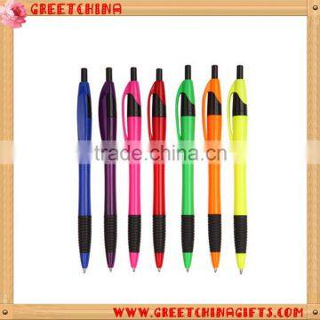 Promotional Custom ball point pen with rubber grip