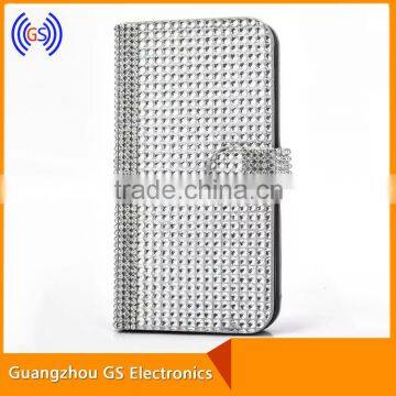 Customized Diamond Leather Flip Bling Case Cover For Samsung Galaxy J7 photo-4