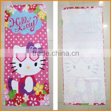 Kitty children's cartoon beach towel, cotton towel and foreign trade