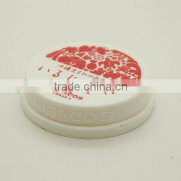 Empty lipstick container and round plastic container Empty lipstick box