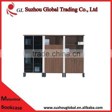 fashionable style high quality bookcase glass door