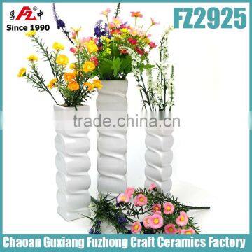 Quality white ceramic vase