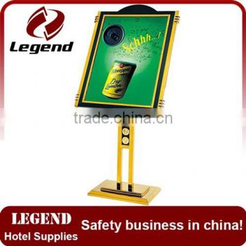 Hotel equipment luxury sign board stand in China