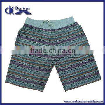 striped fleece shorts for men