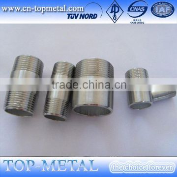 high quality stainless steel thread nipples