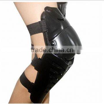 Protective Motorcycle Racing Knee Guard Motorbike Cycling Shin Anticollision Protector Pads-Black+Red