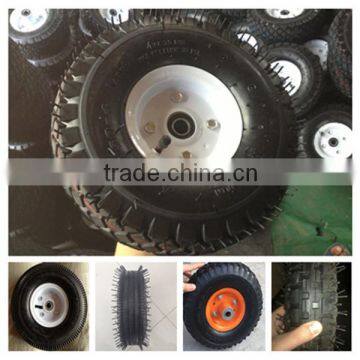 China industry of strong small rubber pneumatic lawn mower wheel