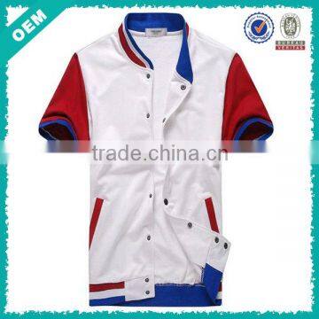 Short Sleeve Mens Fashion Button Hoodie (lyh-060009)