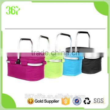 Aluminum cooler bag thermal bag Colorful Basket Picnic Cooler Bag