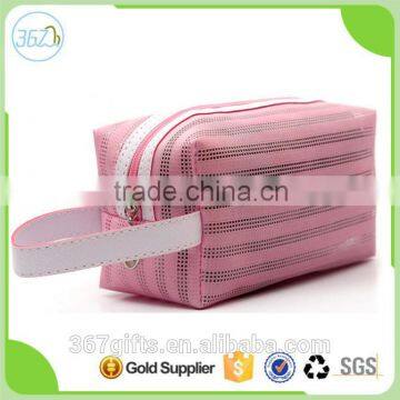 Factory Wholesale Custom High Quality Mesh Style Cosmetic Bag In Hand