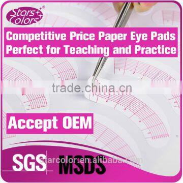 OEM good quality eyelash extension paper eye patch/Pad for teaching or practice