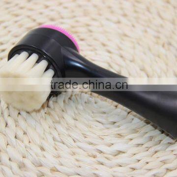 Newly Skin Care Two Sides Silica Gel Add Bristles Face Brush Massage for Women&men Supplier's Choice photo-5