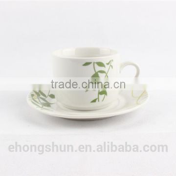 Factory direct wholesale porcelain decal coffee cup set