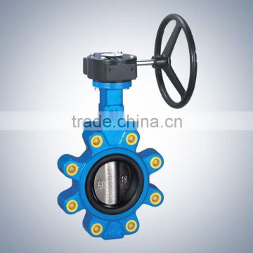 Lug WCB butterfly valve with handle wheel