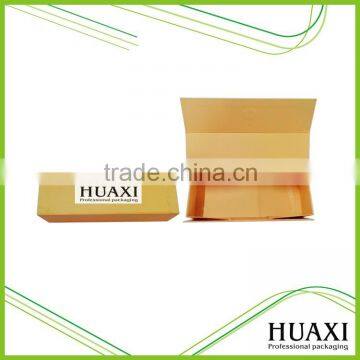 Factory Price Yellow Folding Paper Gift Box Foldable Cardboard Box