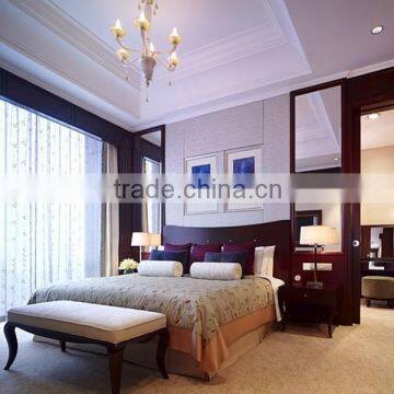 China luxury style hotel furniture set for hotel bedroom IDM-B013