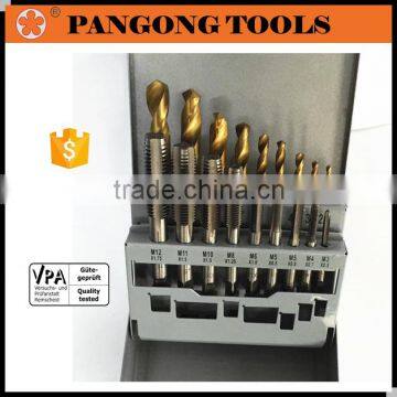 Household & Industry Tool Kit Tap and Drill Set for Creating Internal Screw Threads 18 Pieces