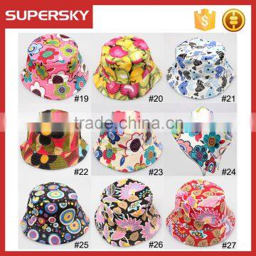 A-1568 kids summer hats cheap fancy baby bucket hat cap baby summer sun hat