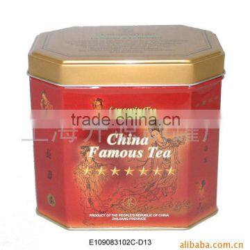 Octagon Tea Tin