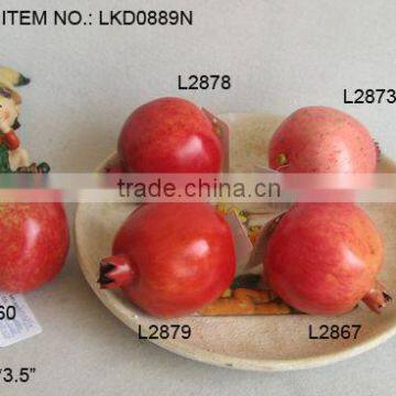 2014Artificial Fake Fruits 3*3.5" Artificial Polyfoam Pomegranate House Decoration