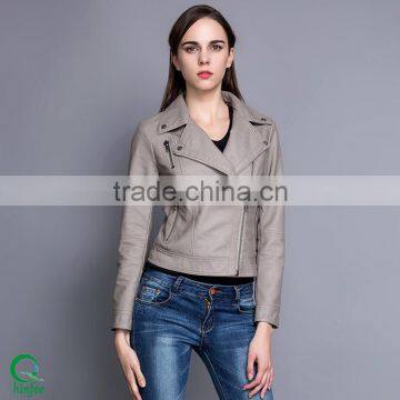 PU Leather Jackets Women 2016 Winter