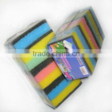 water absorbent and colorful cleaning sponge