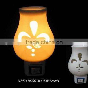 QiHe Ceramic oil burner wall night light