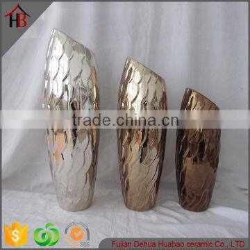 electroplated ceramic vase decorative wholesale