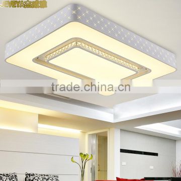 2016 New Arrival Painted LED Ceiling Lights 230V Square Crystal Ceiling Lamps