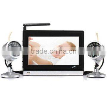 2.4GHz Wireless 7.0" LCD 1 in 2 Video Baby Monitor with IR Night Vision Surveillance Camera