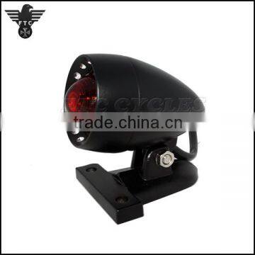 Vintage Custom Red Glass Lens Motorcycle Tail Light for Harley Cruisers photo-3