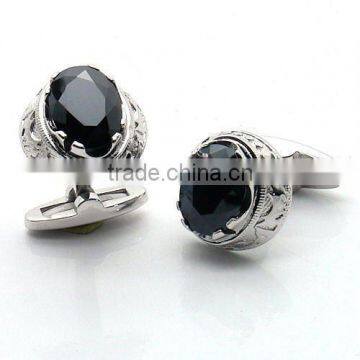 Noble Classic Black Men's Cufflinks