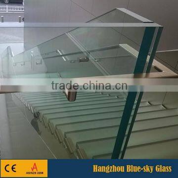 BL 6+0.76+6mm 6+1.14+6mm 12mm thick tempered laminated safety glass