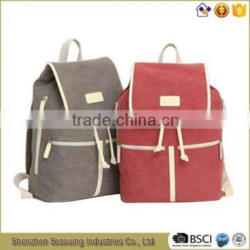 Fashion Wholesale Canvas Day Backpack for Women