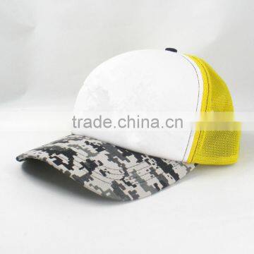 Wholesale Digital Camo Curved Brim Trucker Caps Mesh Cap