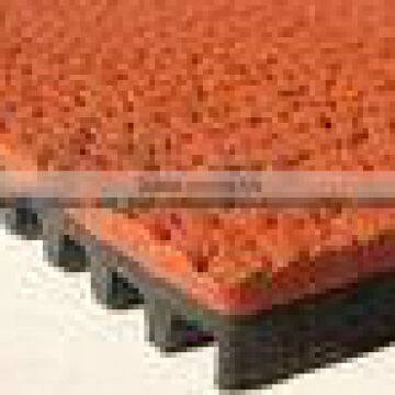 Prefabricated rubber running tracks